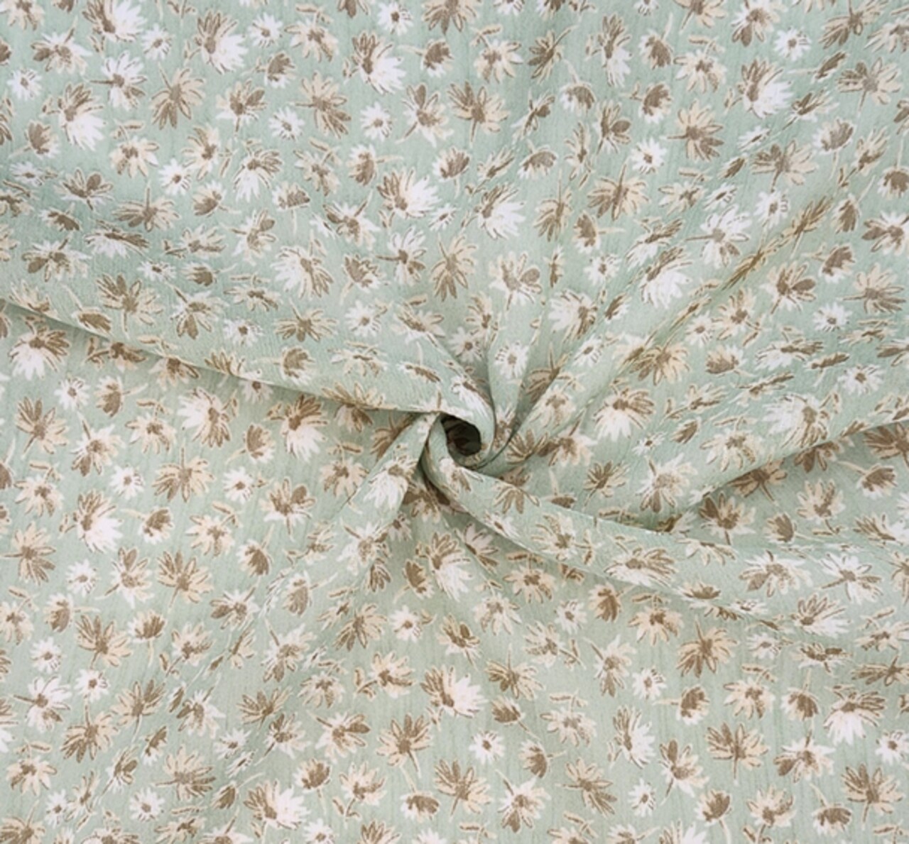 1 Yard Lightweight Laurel Green Yoryu Chiffon Apparel Fabric, 57/58” Wide, 100% Polyester